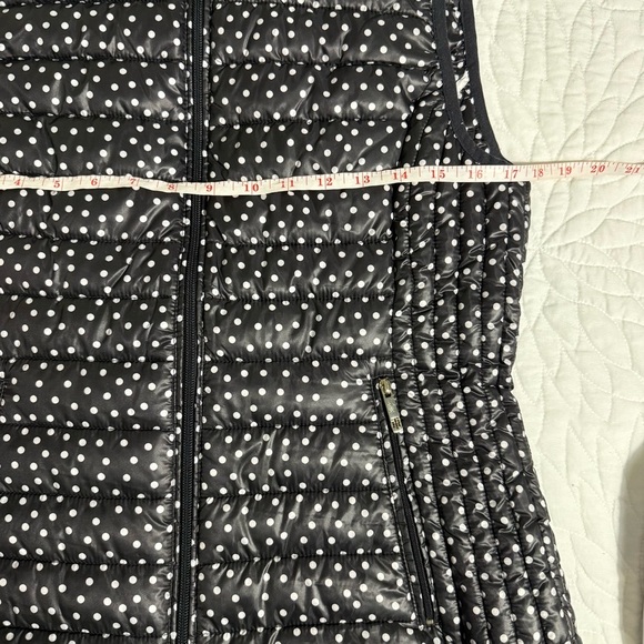 Tommy Hilfiger Black and White Polka Dot Vest size Small - Picture 6 of 7